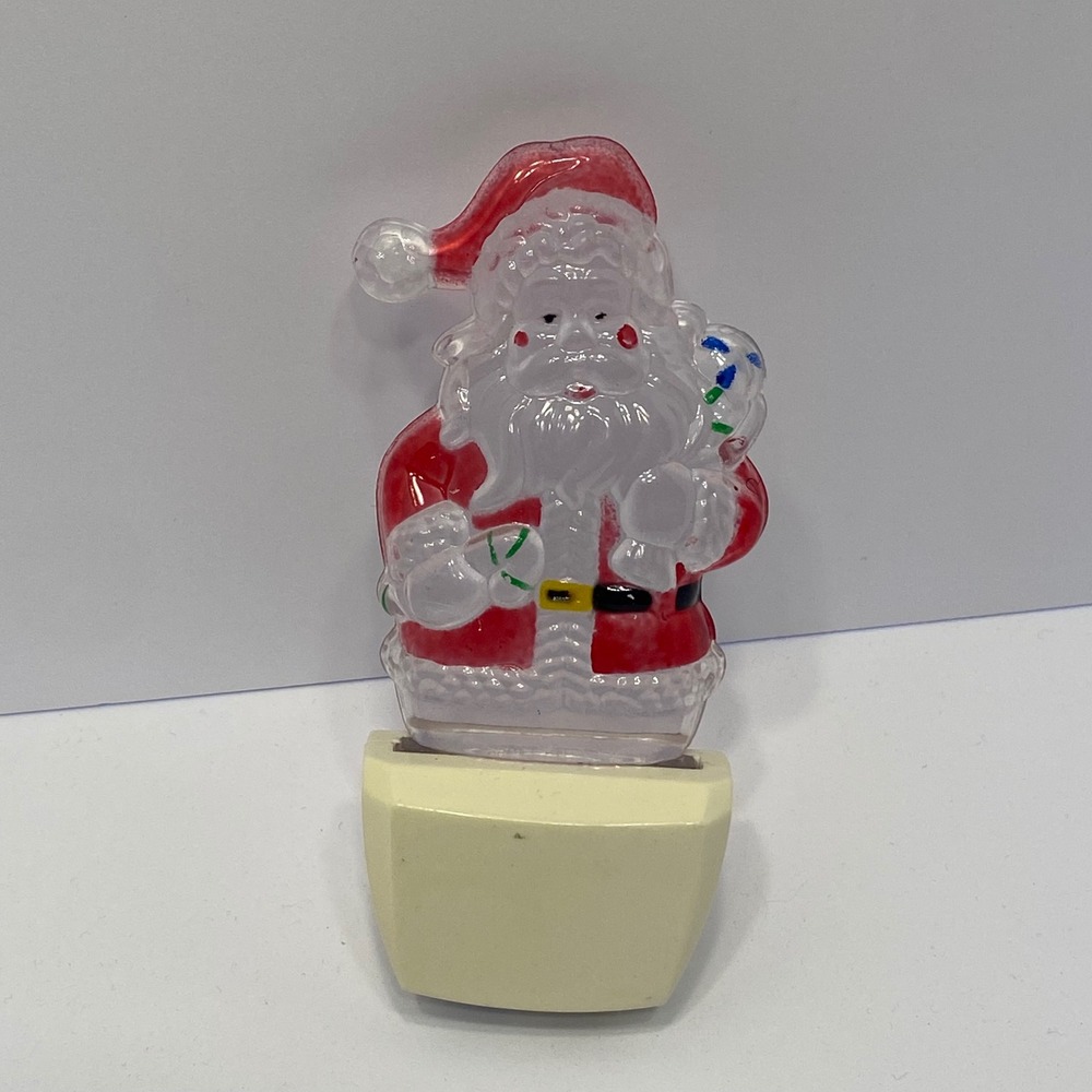 Unbranded‎ Santa Claus Night Light Vintage Christmas Decor Plug In Plastic